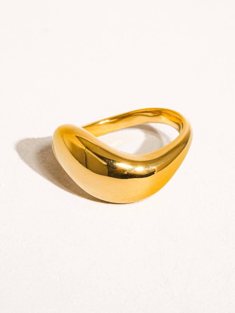 NEW FLANERIE BY MAIQ women's the sienna ring in yellow gold